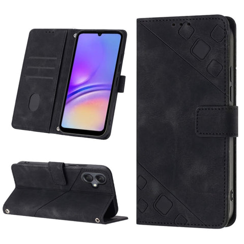 Skin-feel Embossed Leather Phone Case, For Samsung Galaxy S24 5G, For Samsung Galaxy A15, For Samsung Galaxy A05, For Samsung Galaxy A05s, For Samsung Galaxy A25 5G / A24, For Samsung Galaxy S23 FE 5G, For Samsung Galaxy M62