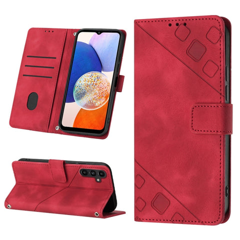 Skin-feel Embossed Leather Phone Case, For Samsung Galaxy S24 5G, For Samsung Galaxy A15, For Samsung Galaxy A05, For Samsung Galaxy A05s, For Samsung Galaxy A25 5G / A24, For Samsung Galaxy S23 FE 5G, For Samsung Galaxy M62