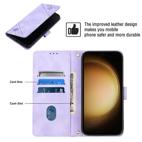 Skin-feel Embossed Leather Phone Case, For Samsung Galaxy S24 5G, For Samsung Galaxy A15, For Samsung Galaxy A05, For Samsung Galaxy A05s, For Samsung Galaxy A25 5G / A24, For Samsung Galaxy S23 FE 5G, For Samsung Galaxy M62