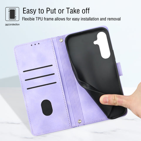 Skin-feel Embossed Leather Phone Case, For Samsung Galaxy S24 5G, For Samsung Galaxy A15, For Samsung Galaxy A05, For Samsung Galaxy A05s, For Samsung Galaxy A25 5G / A24, For Samsung Galaxy S23 FE 5G, For Samsung Galaxy M62