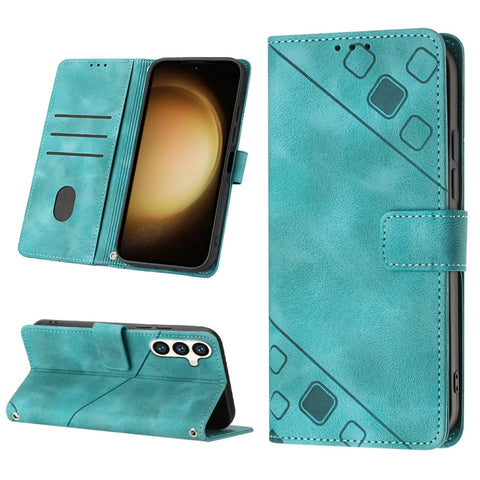 Skin-feel Embossed Leather Phone Case, For Samsung Galaxy S24 5G, For Samsung Galaxy A15, For Samsung Galaxy A05, For Samsung Galaxy A05s, For Samsung Galaxy A25 5G / A24, For Samsung Galaxy S23 FE 5G, For Samsung Galaxy M62