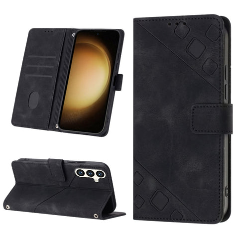 Skin-feel Embossed Leather Phone Case, For Samsung Galaxy S24 5G, For Samsung Galaxy A15, For Samsung Galaxy A05, For Samsung Galaxy A05s, For Samsung Galaxy A25 5G / A24, For Samsung Galaxy S23 FE 5G, For Samsung Galaxy M62