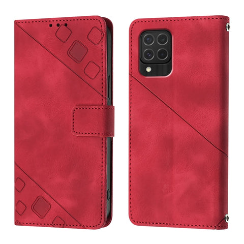 Skin-feel Embossed Leather Phone Case, For Samsung Galaxy S24 5G, For Samsung Galaxy A15, For Samsung Galaxy A05, For Samsung Galaxy A05s, For Samsung Galaxy A25 5G / A24, For Samsung Galaxy S23 FE 5G, For Samsung Galaxy M62