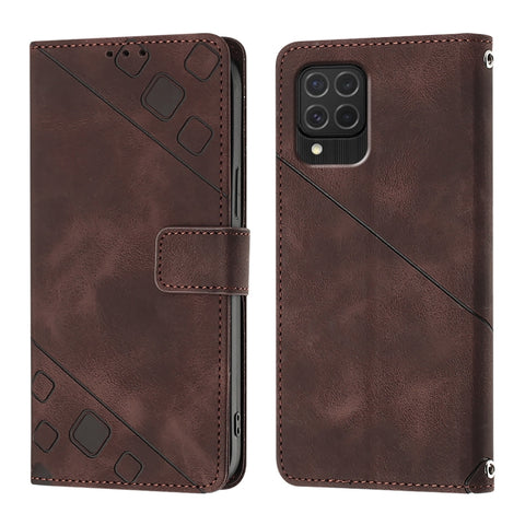 Skin-feel Embossed Leather Phone Case, For Samsung Galaxy S24 5G, For Samsung Galaxy A15, For Samsung Galaxy A05, For Samsung Galaxy A05s, For Samsung Galaxy A25 5G / A24, For Samsung Galaxy S23 FE 5G, For Samsung Galaxy M62