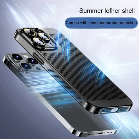 Ice Sense Heat Dissipation Electroplating PC Phone Case, For iPhone 14 Plus, For iPhone 14, For iPhone 14 Pro, For iPhone 14 Pro Max, For iPhone 13 Pro Max, For iPhone 13 Pro