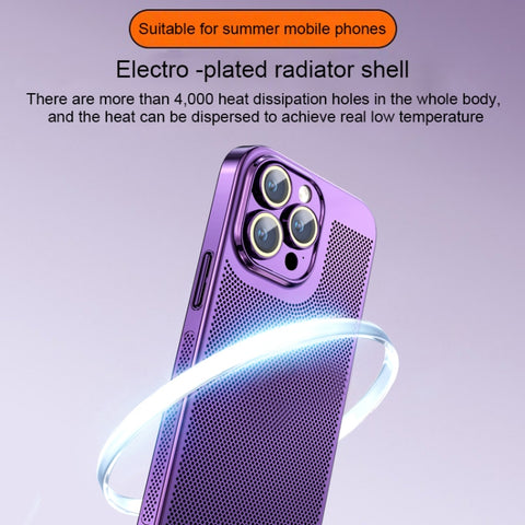 Ice Sense Heat Dissipation Electroplating PC Phone Case, For iPhone 14 Plus, For iPhone 14, For iPhone 14 Pro, For iPhone 14 Pro Max, For iPhone 13 Pro Max, For iPhone 13 Pro