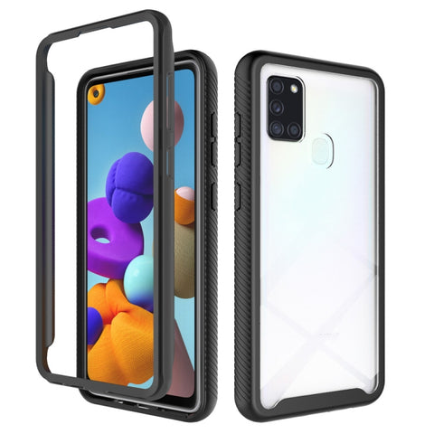 Starry Sky Solid Color Series Shockproof PC + TPU Protective Case, For Samsung Galaxy A21s