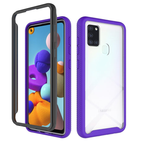 Starry Sky Solid Color Series Shockproof PC + TPU Protective Case, For Samsung Galaxy A21s