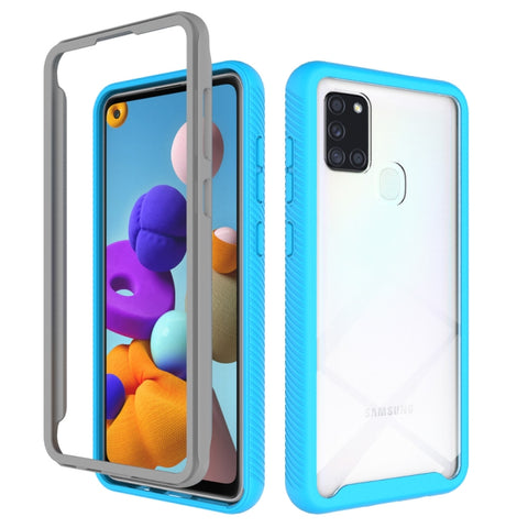 Starry Sky Solid Color Series Shockproof PC + TPU Protective Case, For Samsung Galaxy A21s