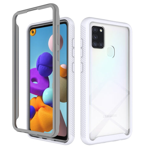 Starry Sky Solid Color Series Shockproof PC + TPU Protective Case, For Samsung Galaxy A21s