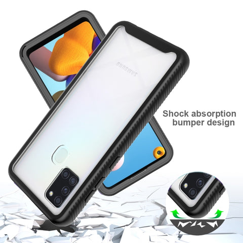 Starry Sky Solid Color Series Shockproof PC + TPU Protective Case, For Samsung Galaxy A21s
