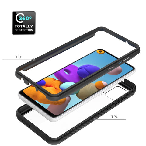 Starry Sky Solid Color Series Shockproof PC + TPU Protective Case, For Samsung Galaxy A21s