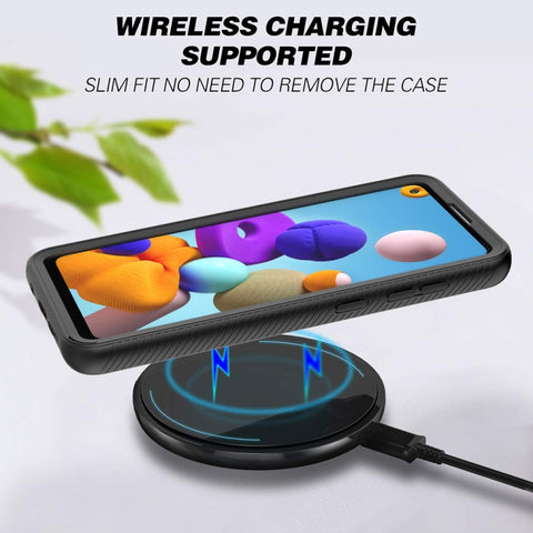 Starry Sky Solid Color Series Shockproof PC + TPU Protective Case, For Samsung Galaxy A21s