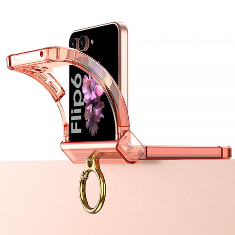 GKK MagSafe Airbag Hinge Shockproof Phone Case with Ring Holder, For Samsung Galaxy Z Flip6 / Flip7 FE, For Samsung Galaxy Z Flip5