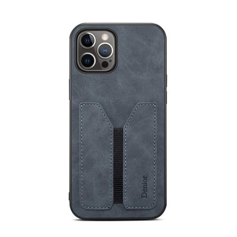 Denior DV Elastic Card Slot PU Back Cover Phone Case, For iPhone 15 Pro Max, For iPhone 15 Pro, For iPhone 15 Plus, For iPhone 15