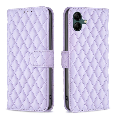 Diamond Lattice Wallet Flip Leather Phone Case, For Samsung Galaxy A05, For Samsung Galaxy A05s, For Samsung Galaxy M34 5G, For Samsung Galaxy M62/F62