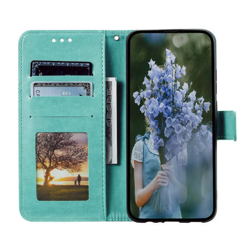 Totem Flower Embossed Leather Phone Case, For iPhone 15 Plus, For iPhone 15