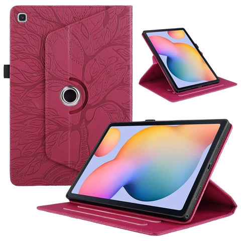 Tree Life Embossed Rotation Leather Tablet Case, For Samsung Galaxy Tab S11, For Samsung Galaxy Tab S11 Ultra, For Samsung Galaxy Tab S10 Ultra / S9 Ultra, For Samsung Galaxy Tab S10+ / S9+ / S8+, For Samsung Galaxy Tab S10 / S8 / S7                   ...