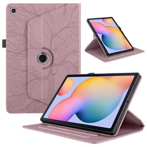 Tree Life Embossed Rotation Leather Tablet Case, For Samsung Galaxy Tab S11, For Samsung Galaxy Tab S11 Ultra, For Samsung Galaxy Tab S10 Ultra / S9 Ultra, For Samsung Galaxy Tab S10+ / S9+ / S8+, For Samsung Galaxy Tab S10 / S8 / S7                   ...