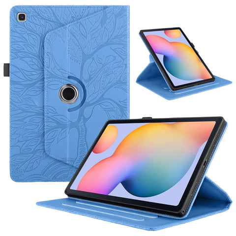 Tree Life Embossed Rotation Leather Tablet Case, For Samsung Galaxy Tab S11, For Samsung Galaxy Tab S11 Ultra, For Samsung Galaxy Tab S10 Ultra / S9 Ultra, For Samsung Galaxy Tab S10+ / S9+ / S8+, For Samsung Galaxy Tab S10 / S8 / S7                   ...