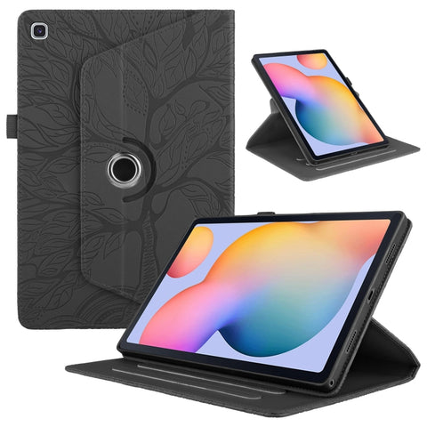 Tree Life Embossed Rotation Leather Tablet Case, For Samsung Galaxy Tab S11, For Samsung Galaxy Tab S11 Ultra, For Samsung Galaxy Tab S10 Ultra / S9 Ultra, For Samsung Galaxy Tab S10+ / S9+ / S8+, For Samsung Galaxy Tab S10 / S8 / S7                   ...