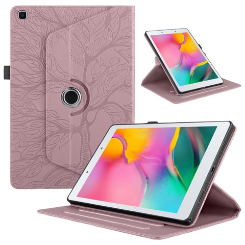 Tree Life Embossed Rotation Leather Tablet Case, For Samsung Galaxy Tab S11, For Samsung Galaxy Tab S11 Ultra, For Samsung Galaxy Tab S10 Ultra / S9 Ultra, For Samsung Galaxy Tab S10+ / S9+ / S8+, For Samsung Galaxy Tab S10 / S8 / S7                   ...