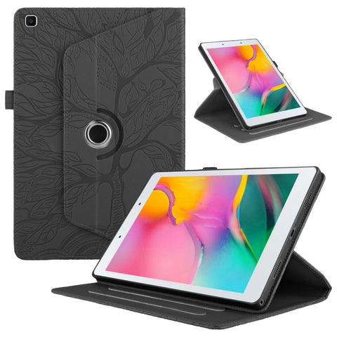 Tree Life Embossed Rotation Leather Tablet Case, For Samsung Galaxy Tab S11, For Samsung Galaxy Tab S11 Ultra, For Samsung Galaxy Tab S10 Ultra / S9 Ultra, For Samsung Galaxy Tab S10+ / S9+ / S8+, For Samsung Galaxy Tab S10 / S8 / S7                   ...