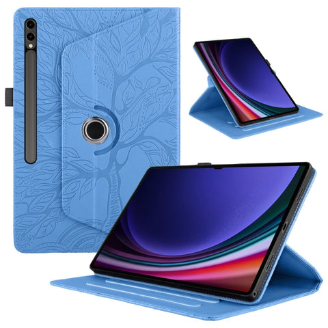 Tree Life Embossed Rotation Leather Tablet Case, For Samsung Galaxy Tab S11, For Samsung Galaxy Tab S11 Ultra, For Samsung Galaxy Tab S10 Ultra / S9 Ultra, For Samsung Galaxy Tab S10+ / S9+ / S8+, For Samsung Galaxy Tab S10 / S8 / S7                   ...