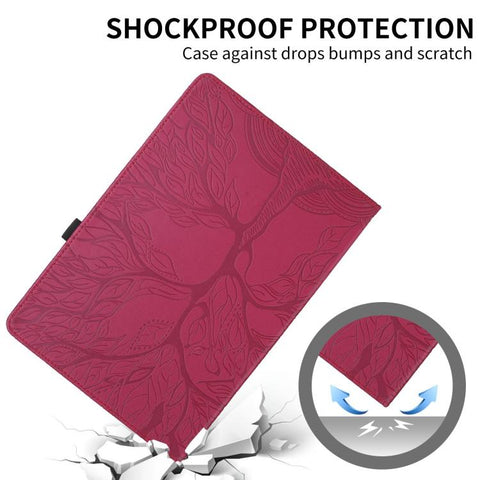 Tree Life Embossed Rotation Leather Tablet Case, For Samsung Galaxy Tab S11, For Samsung Galaxy Tab S11 Ultra, For Samsung Galaxy Tab S10 Ultra / S9 Ultra, For Samsung Galaxy Tab S10+ / S9+ / S8+, For Samsung Galaxy Tab S10 / S8 / S7                   ...