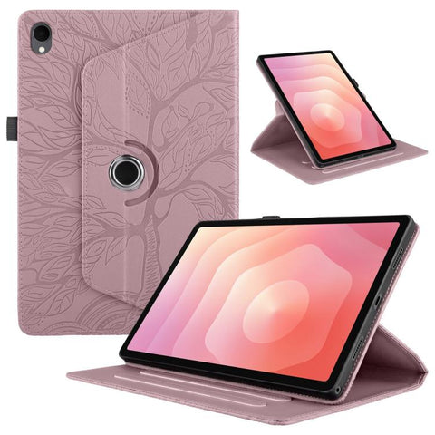 Tree Life Embossed Rotation Leather Tablet Case, For Samsung Galaxy Tab S11, For Samsung Galaxy Tab S11 Ultra, For Samsung Galaxy Tab S10 Ultra / S9 Ultra, For Samsung Galaxy Tab S10+ / S9+ / S8+, For Samsung Galaxy Tab S10 / S8 / S7                   ...