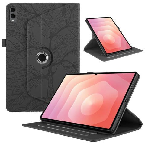 Tree Life Embossed Rotation Leather Tablet Case, For Samsung Galaxy Tab S11, For Samsung Galaxy Tab S11 Ultra, For Samsung Galaxy Tab S10 Ultra / S9 Ultra, For Samsung Galaxy Tab S10+ / S9+ / S8+, For Samsung Galaxy Tab S10 / S8 / S7                   ...