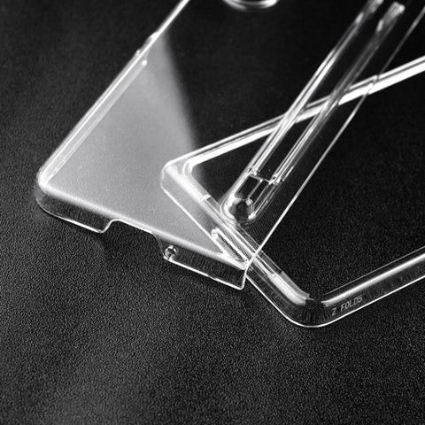PC Transparent Shockproof Protective Phone Case With Pen Slot, For Samsung Galaxy Z Fold5