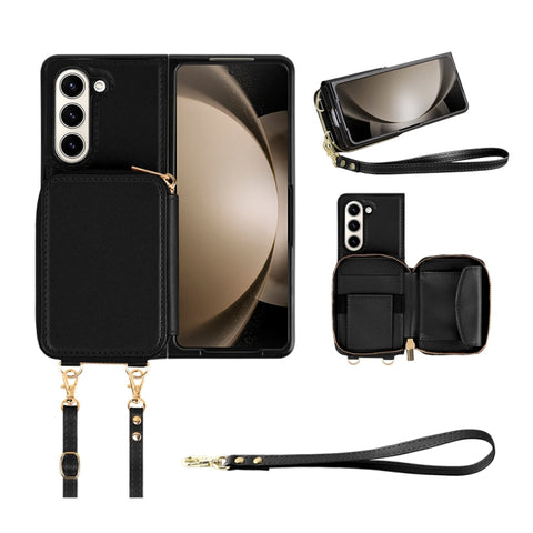 Multifunctional Card Bag Phone Case, For Samsung Galaxy Z Fold5, For Samsung Galaxy Z Flip5
