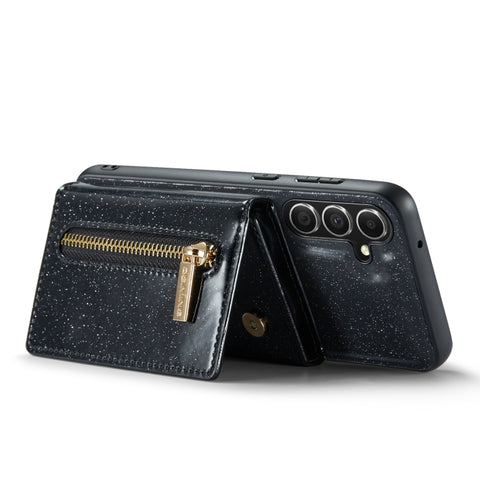DG.MING M3 Series Glitter Powder Card Bag Leather Case, For Samsung Galaxy S23 FE 5G, For Galaxy S21 FE 5G