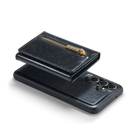 DG.MING M3 Series Glitter Powder Card Bag Leather Case, For Samsung Galaxy S23 FE 5G, For Galaxy S21 FE 5G