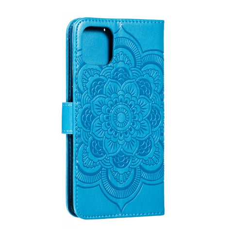 Mandala Embossing Pattern Horizontal Flip Leather Phone Case, For iPhone 15 Plus, For iPhone 15