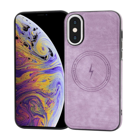 Side PU Hybrid TPU Magsafe Phone Case, For iPhone 11, For iPhone 11 Pro, For iPhone XR, For iPhone XS Max, For iPhone XS /X, For iPhone 8 Plus / 7 Plus