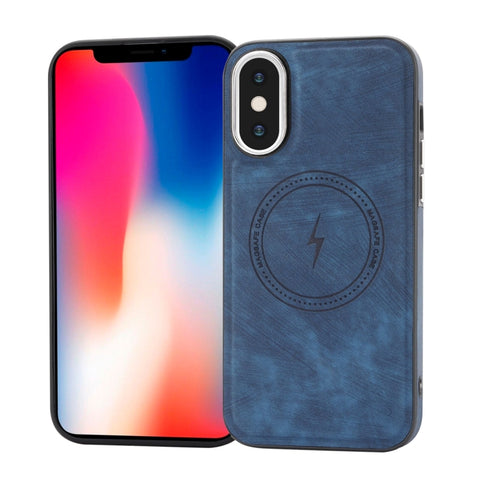 Side PU Hybrid TPU Magsafe Phone Case, For iPhone 11, For iPhone 11 Pro, For iPhone XR, For iPhone XS Max, For iPhone XS /X, For iPhone 8 Plus / 7 Plus