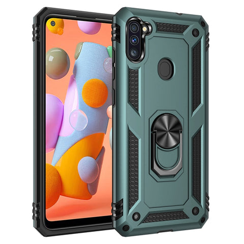 Shockproof TPU + PC Protective Case with 360 Degree Rotating Holder, For Galaxy A11 US