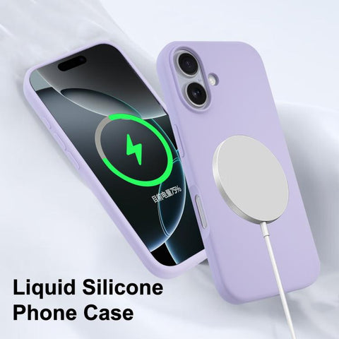Liquid Silicone Full Coverage MagSafe Phone Case, For iPhone 16 Pro Max, For iPhone 16 Pro, For iPhone 16 Plus, For iPhone 16, For iPhone 15 Pro Max, For iPhone 15 Pro