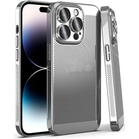 Fine Mesh Cooling Phone Case, For iPhone 15 Pro Max, For iPhone 15 Pro, For iPhone 15 Plus, For iPhone 15, For iPhone 14 Plus, For iPhone 14, For iPhone 14 Pro, For iPhone 14 Pro Max