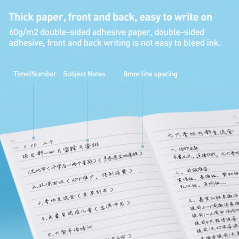Deli 7653 Notebook A5 Wireless Binding Soft Surface Simple Notepad Student Notepad