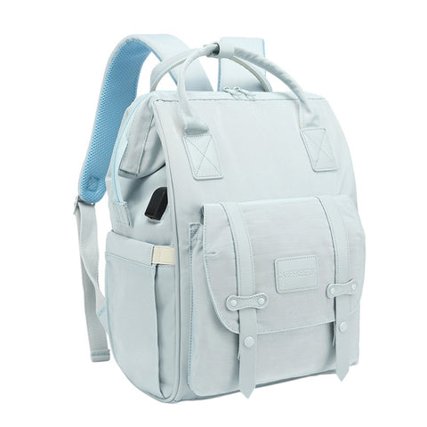 Multifunctional Mommy Bag Large Capacity Outgoing Baby Care Backpack, Grey, Blue, Black, Pink, Cartoon Bear, Classic Grey, Classic Black, Classic Blue