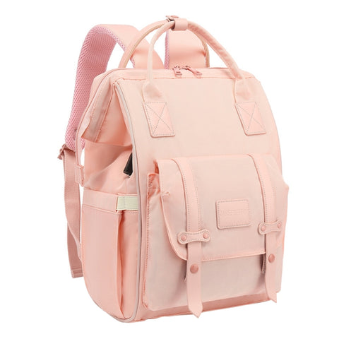 Multifunctional Mommy Bag Large Capacity Outgoing Baby Care Backpack, Grey, Blue, Black, Pink, Cartoon Bear, Classic Grey, Classic Black, Classic Blue
