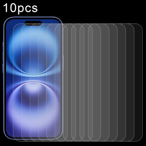 10pcs 0.26mm 9H 2.5D Tempered Glass Film, For iPhone 18 Pro / 17 / 17 Pro, For iPhone 18 Pro Max / 17 Pro Max, For iPhone Air, For iPhone 16 Pro Max, For iPhone 16 Pro, For iPhone 16, For iPhone 16 Plus, For iPhone 15 Plus / 15 Pro Max                 ...