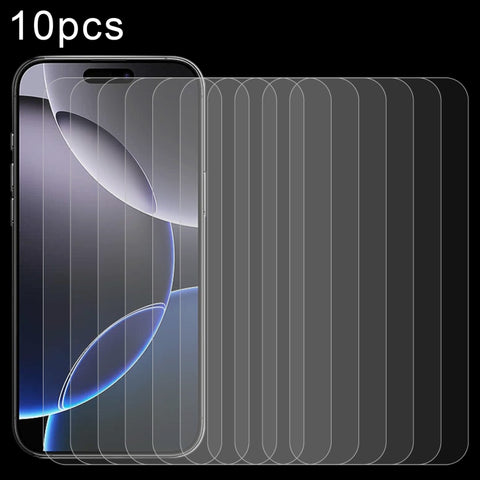 10pcs 0.26mm 9H 2.5D Tempered Glass Film, For iPhone 18 Pro / 17 / 17 Pro, For iPhone 18 Pro Max / 17 Pro Max, For iPhone Air, For iPhone 16 Pro Max, For iPhone 16 Pro, For iPhone 16, For iPhone 16 Plus, For iPhone 15 Plus / 15 Pro Max                 ...