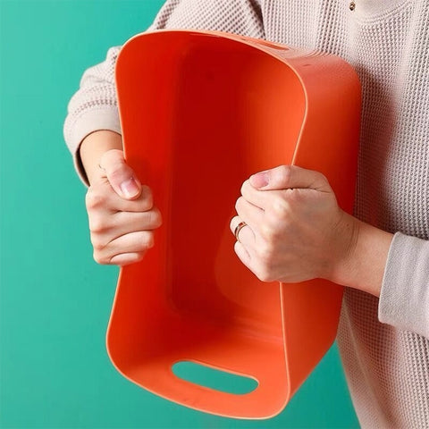 5pcs Desktop Snack Storage Basket Kitchen Portable Storage Basket Sundries Box, 21.5x14.5x7 cm, 24.5x16x10 cm, 30.5x20.5x12 cm