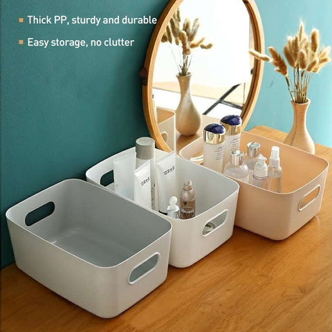 5pcs Desktop Snack Storage Basket Kitchen Portable Storage Basket Sundries Box, 21.5x14.5x7 cm, 24.5x16x10 cm, 30.5x20.5x12 cm