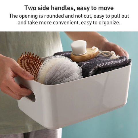 5pcs Desktop Snack Storage Basket Kitchen Portable Storage Basket Sundries Box, 21.5x14.5x7 cm, 24.5x16x10 cm, 30.5x20.5x12 cm
