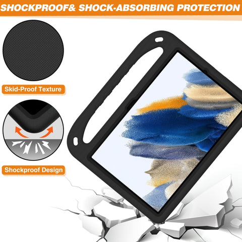 Handle EVA Shockproof Tablet Case with Holder, For Samsung Galaxy Tab Tab A11+ / A9+, For Samsung Galaxy Tab Tab A11 / A9, For Samsung Galaxy Tab S10 FE+, For Samsung Galaxy Tab S9, For Samsung Galaxy Tab S9+